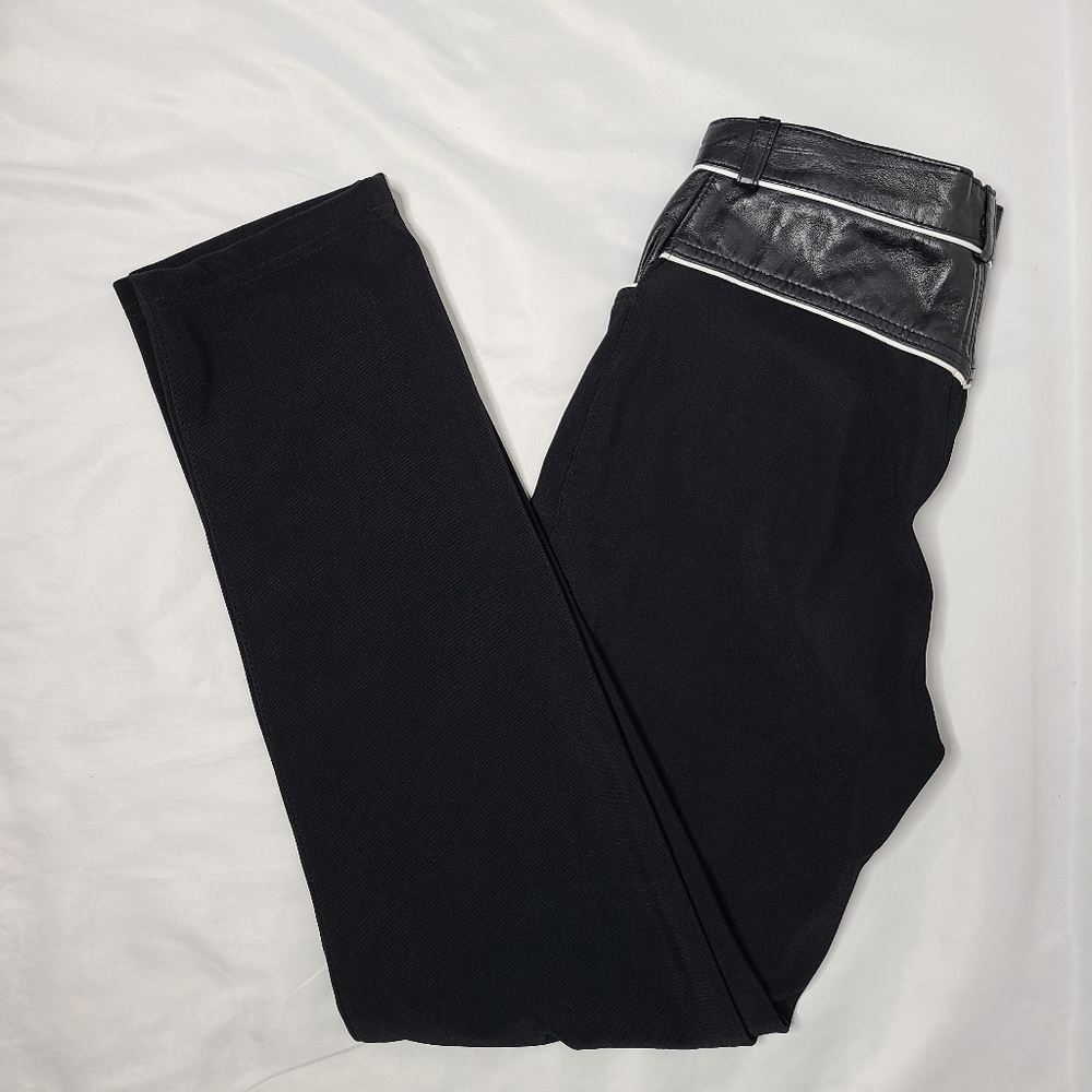 TLC Vintage Black Leather Pants